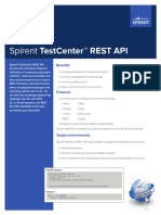 Spirent TestCenter REST API Datasheet