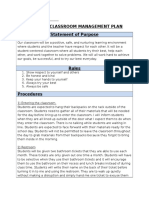 classroom management plan turn in