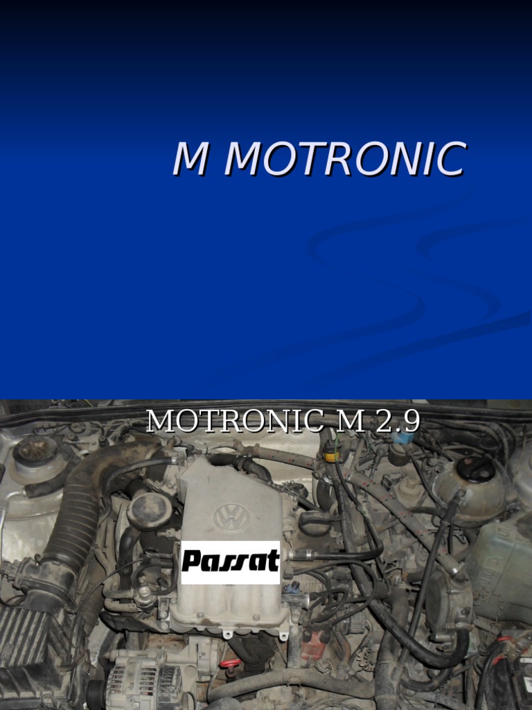 Overview of M Motronic System | PDF | Science & Mathematics | Computers
