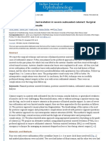 Planned Posterior Assisted Levitation in Severe Subluxated Cataract Surgical Technique and Clinical