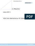 June 2011 MS - C2 Edexcel