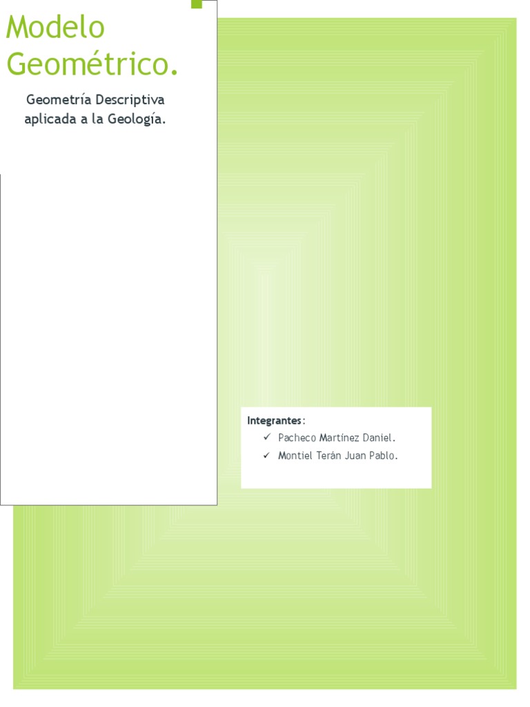Modelo Geométrico | PDF | Geometría | Geología