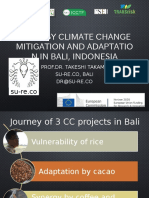 Synergy Climate Change Mitigation and Adaptatio N in Bali, Indonesia