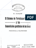 Heinrich Cunow, El Sistema de Parentesco Peruano y Las Comunidades Gentilicias de Los Incas OCRed PDF