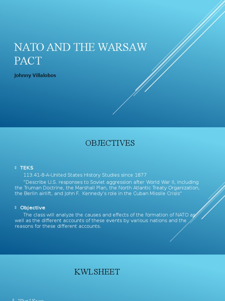 Political Cartoons on NATO and Warsaw Pact | PDF