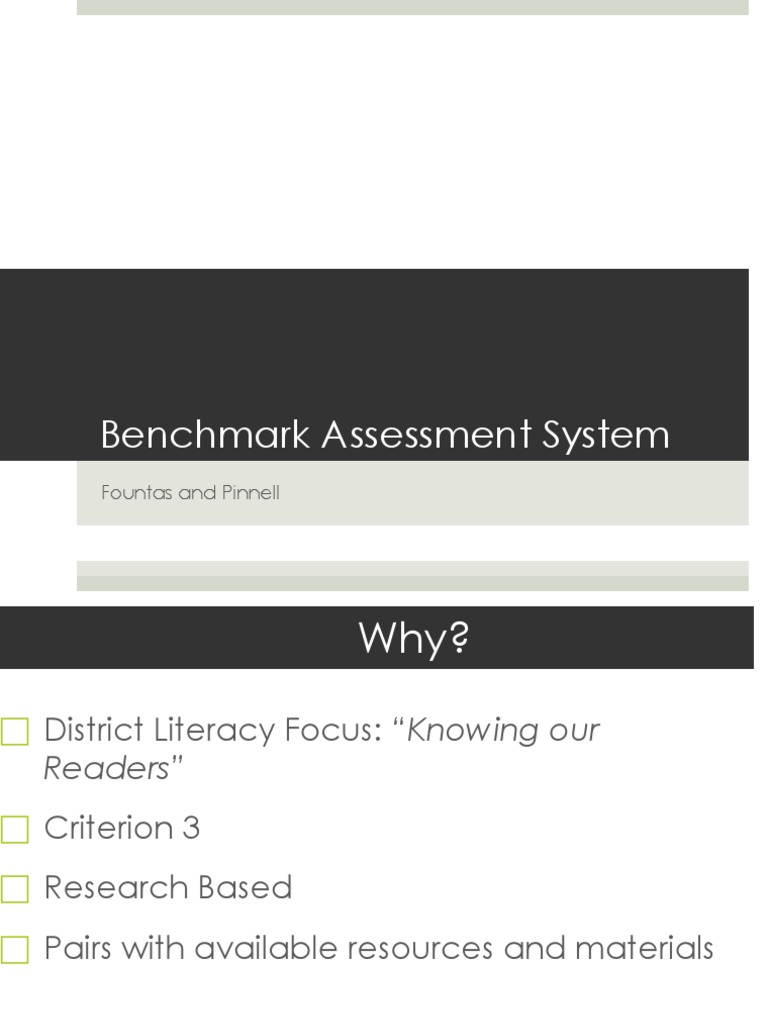 Benchmark Asessment | PDF | Reading Comprehension | Educational Assessment