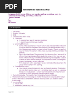 ASSURE Model Instructional Plan