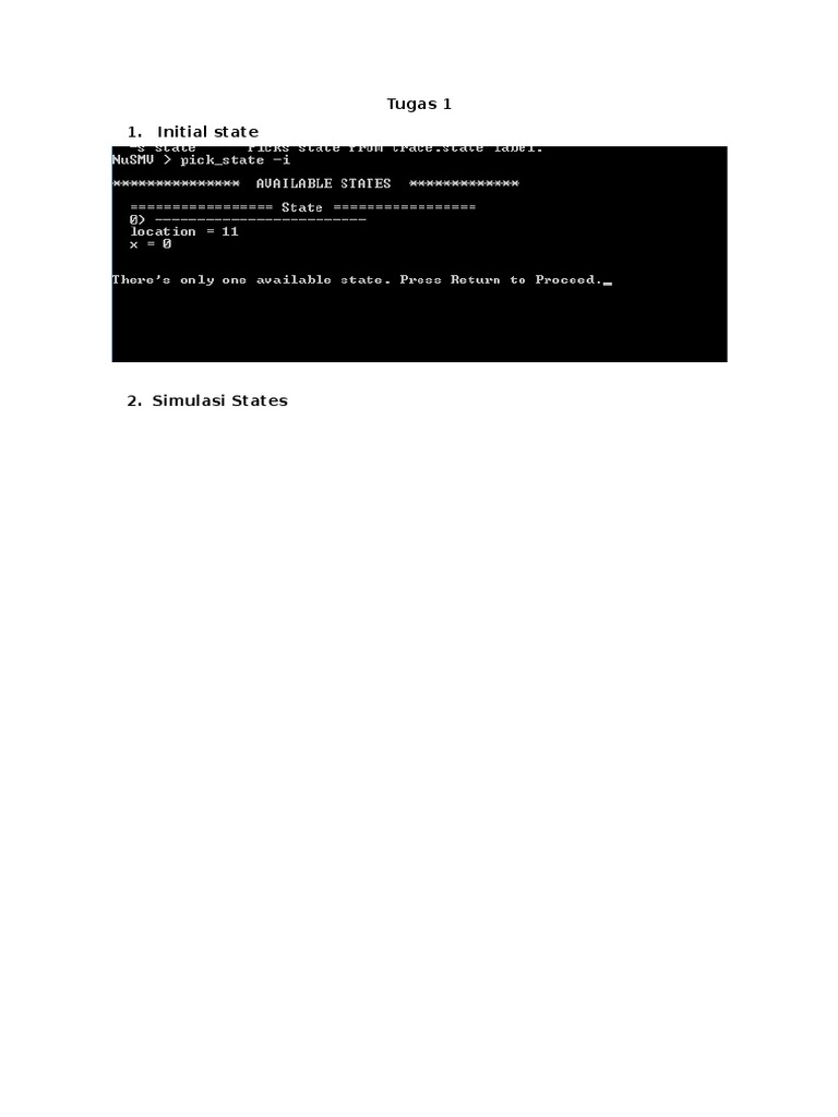 Tugas 1 1. Initial State | PDF