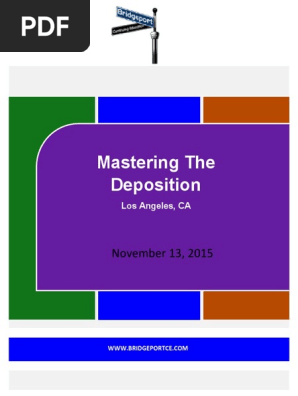 Mastering the Deposition
