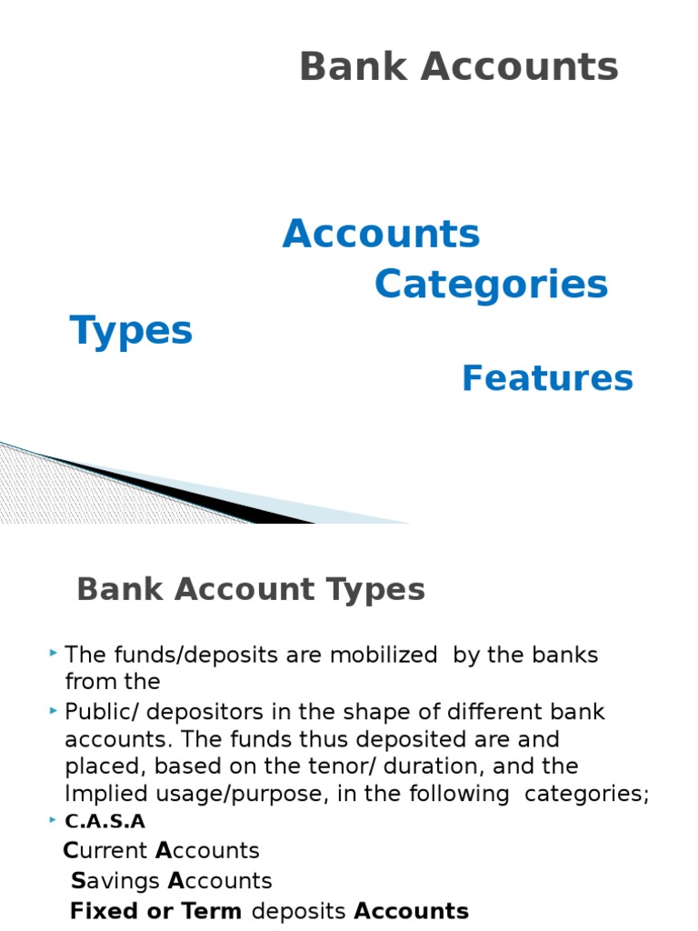 Bankaccounttypes 131204162908 Phpapp02 | PDF | Deposit Account | Banks