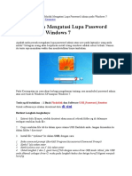 Reset Password Windows 7 Dengan Flashdisk
