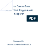 Laporan Carane Gawe Klambi Tikus Kanggo Mouse Komputer