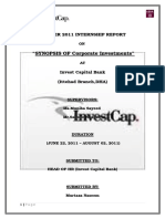 Internship Report - Invest Cap