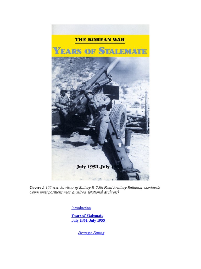 Korean War V: Years of Stalemate | PDF | Prisoner Of War | Korean War