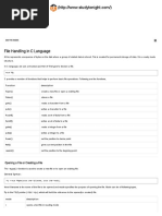 File Handling in C Language - C Language Tutorial - Studytonight