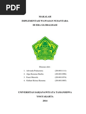 Makalah Implementasi Wawasan Nusantara D