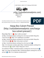 Harga Box Culvert Precast PDF