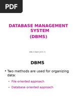 DBMS and Integrity Constraints