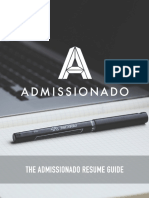 The Admissionado Mba Resume Guide