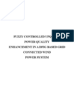 Power Quality Enchancement in a Dfig Based Grid Connected Wind Power System