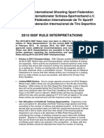 2015 ISSF Rule Interpretations - Version Mar 2015