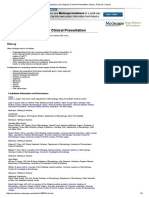 Cutaneous Larva Migrans Clinical Presentation: History