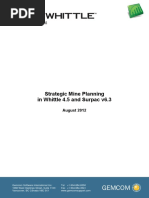 Strategic Mine Planning SurpacWhittle