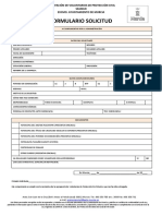 Ficha de Solicitud de Inscripción en Protección Civil Murcia