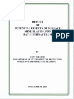 2006 Potential Effects of Surface Mine Blasts Upon Bat Hibernaculum