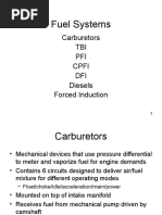 Fuel Systems: Carburetors TBI PFI Cpfi DFI Diesels Forced Induction