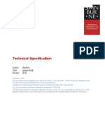 Technical Specification Template