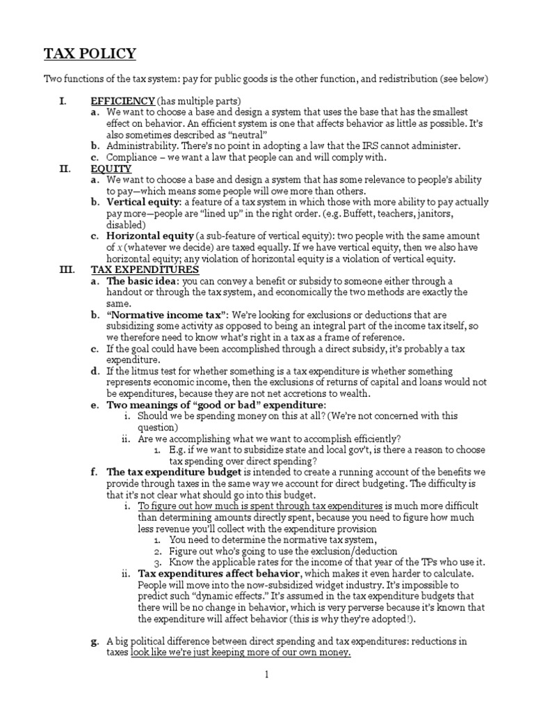 Federal income tax law outline 2020 picture