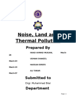 Report Noise, Land and Thermal Pollution
