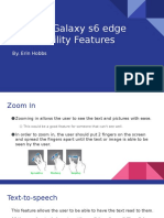 Android Galaxy s6 Edge Accessibility Features