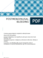 Postmenopausal Bleeding