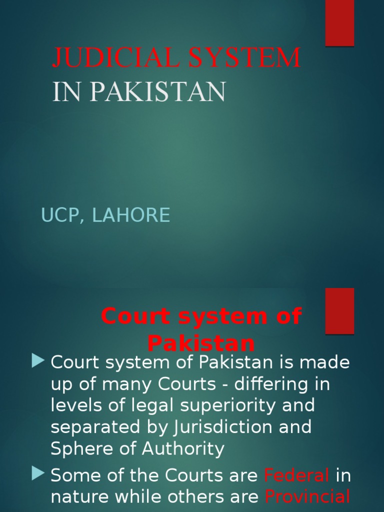 Pakistan Court System Overview | PDF | Supreme Courts | Sharia