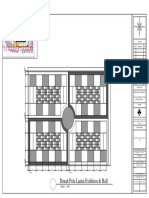 Denah Pola Lantai Exibition & Hall: Skala 1: 100