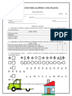 Evaluación para Alumnos Con Dislexia