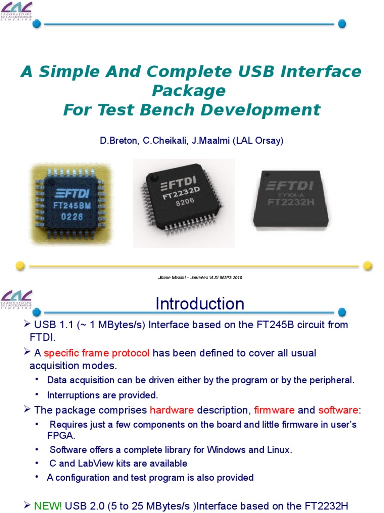 USB Interface for FPGA Testing | PDF | Field Programmable Gate Array | Usb