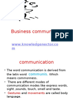 Business Communication and HR Communication Notes For MBA & Btech