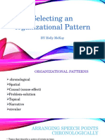 selecting an organizational pattern holly