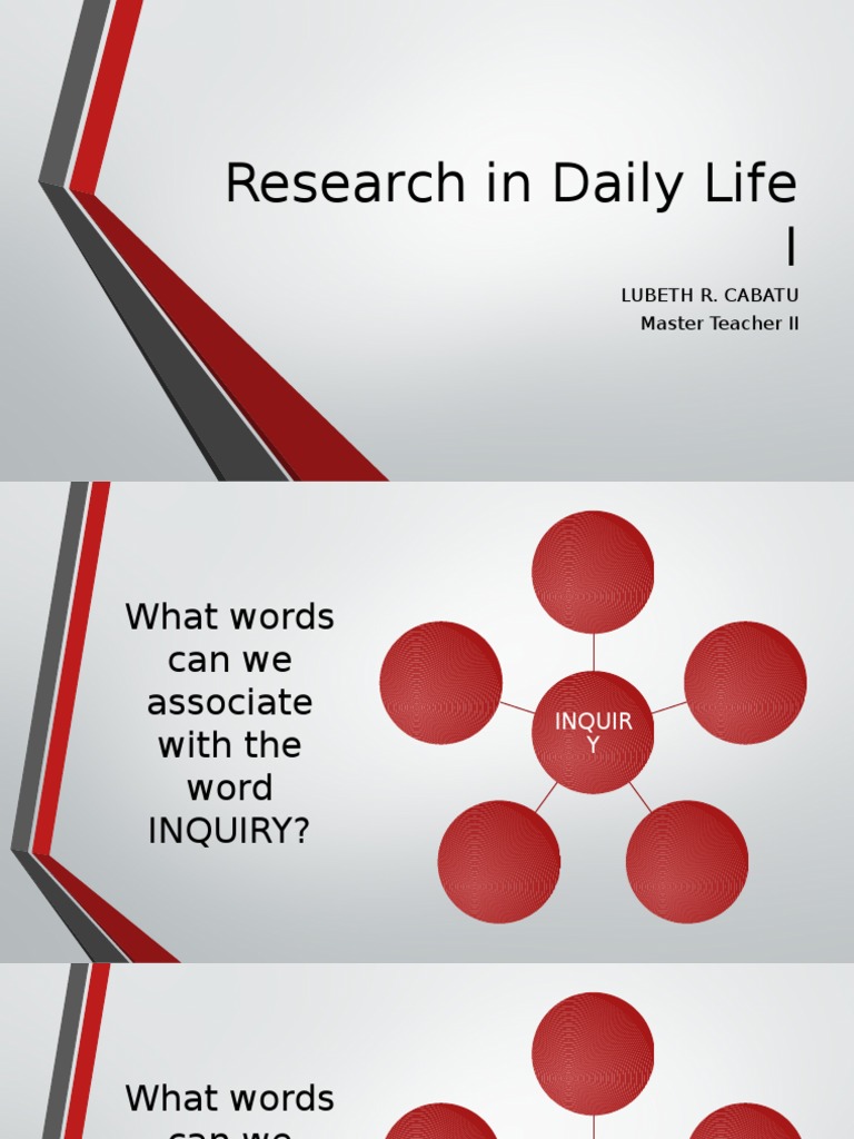 what is research important in daily life brainly