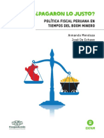 Política Fiscal Peruana en Tiempos Del Boom Minero