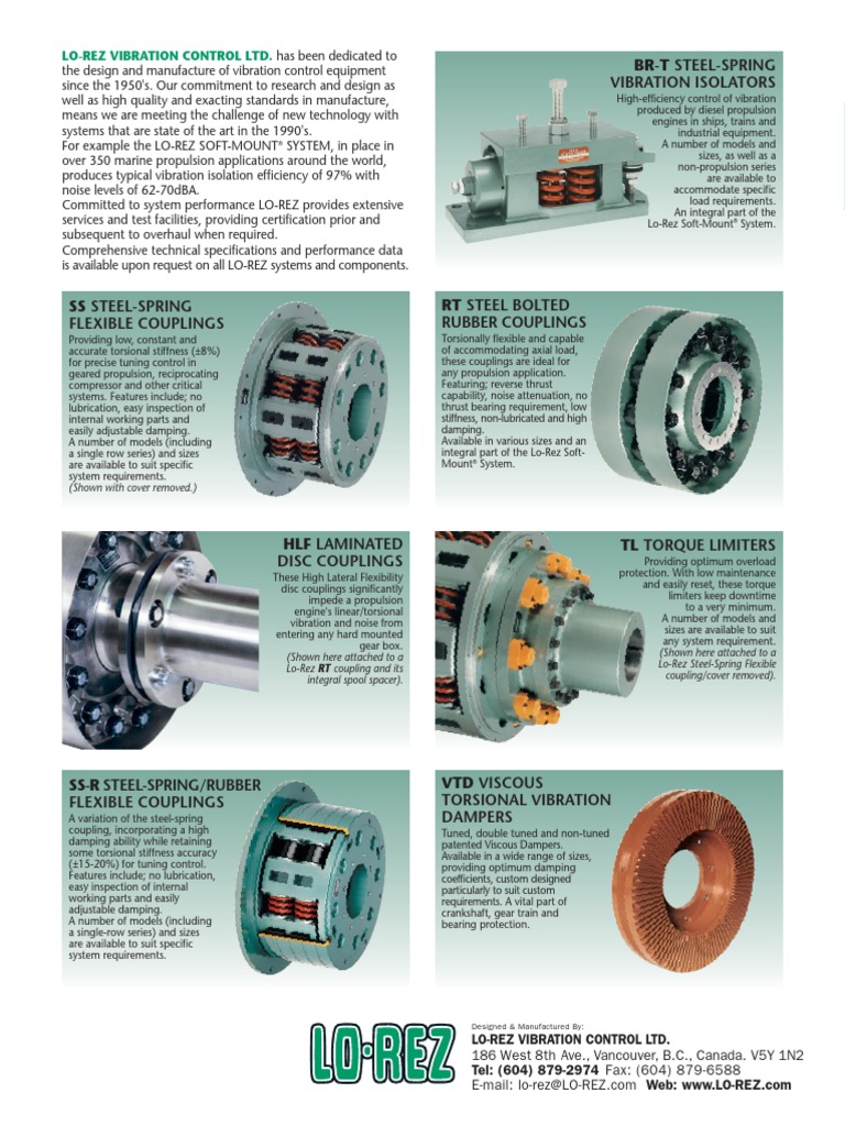 Steel SpringFlexCoupling Back | PDF | Marine Propulsion | Mechanical ...