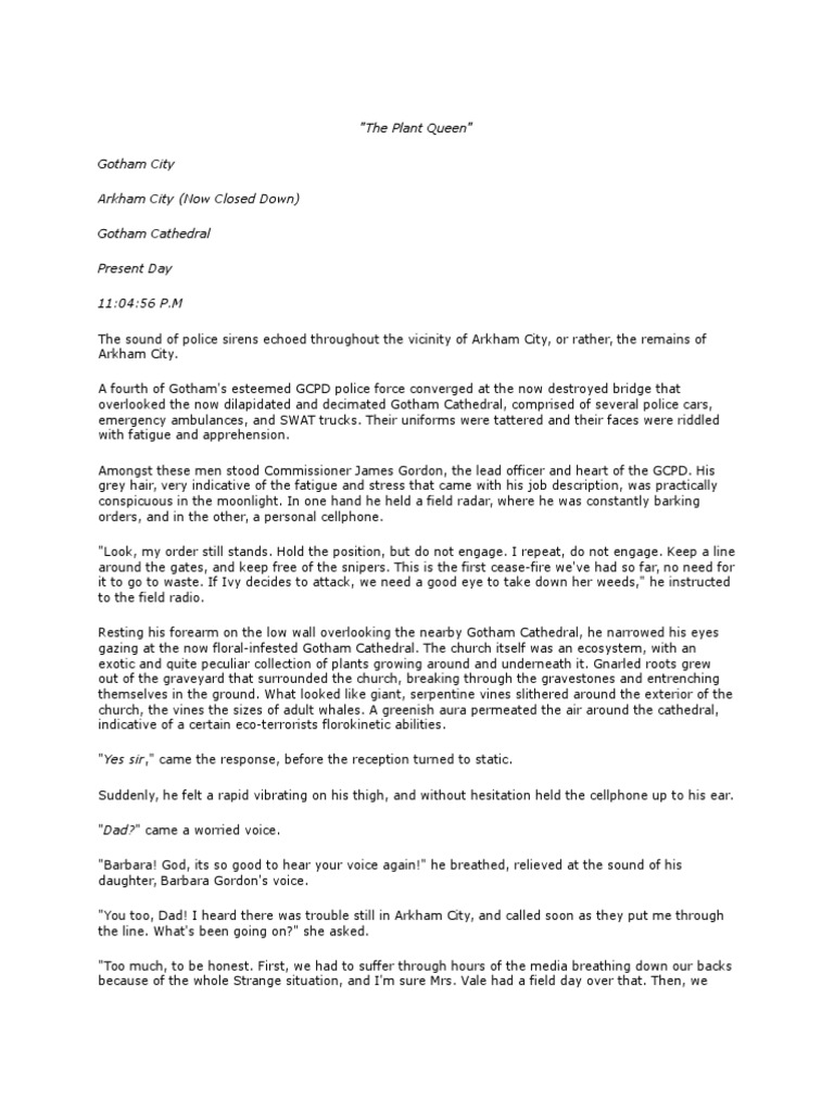 The Plant Queen PDF Batman