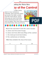 Carnival Main Idea PDF