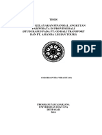 Analisis Kelayakan Finansial Angkutan Pariwisata Di Provinsi Bali