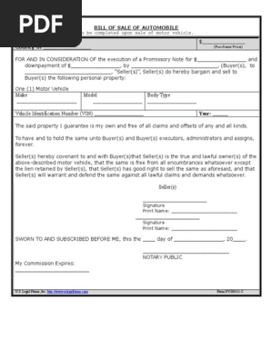 Car Bill of Sale