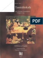 Abhinavagupta Chatterjee Gautam TR Sri Tantraloka Chapter One 125p
