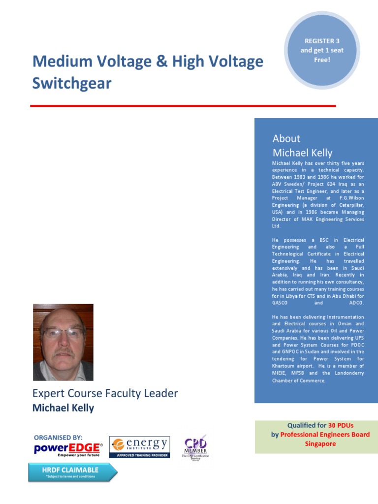 Medium & High Voltage Switchgear Training | PDF | Electrical Substation ...